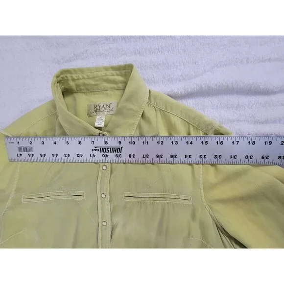Ryan Michael Women's Western Shirt - Green - Picture 5 of 9